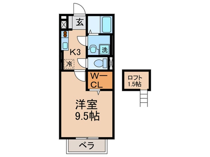 セジュ－ルＮＡＫＡＭＵＲＡの物件間取画像