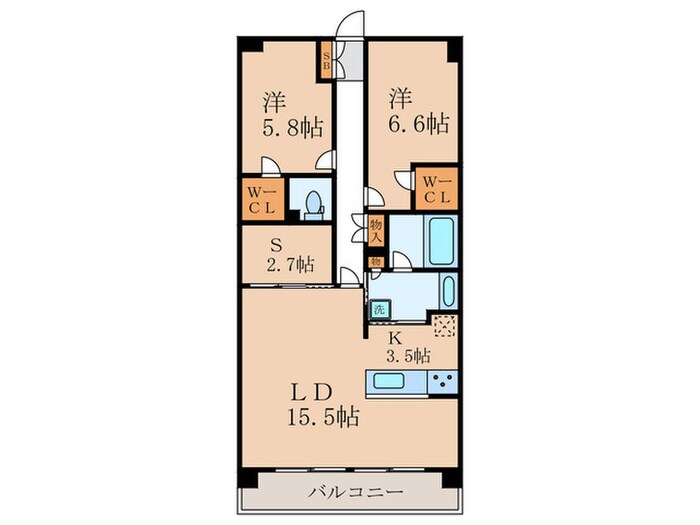 京都桂川つむぎの街ｸﾞﾗﾝｽｸｴｱの物件間取画像