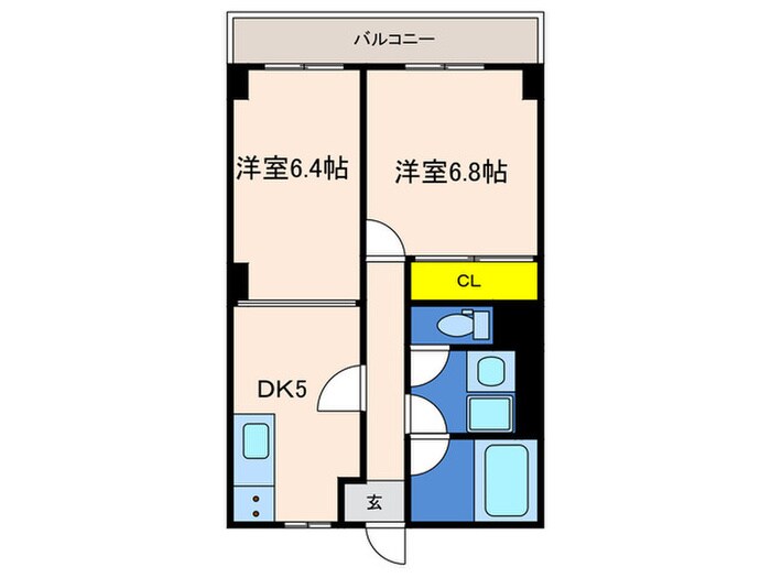 ウィステリア神戸湊川の物件間取画像