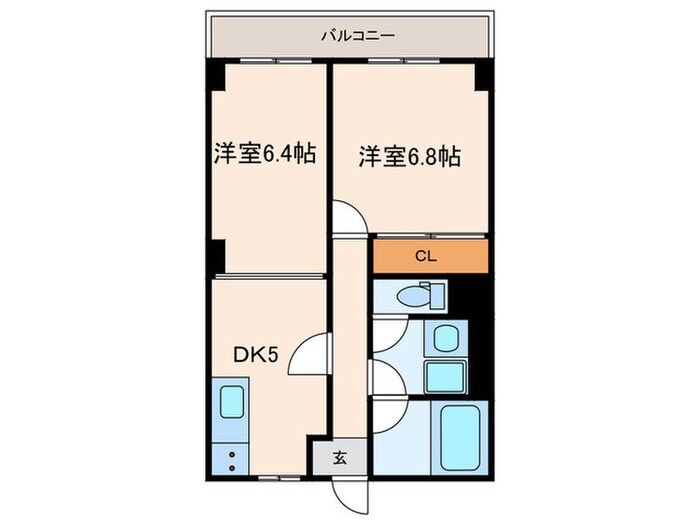 ウィステリア神戸湊川の物件間取画像