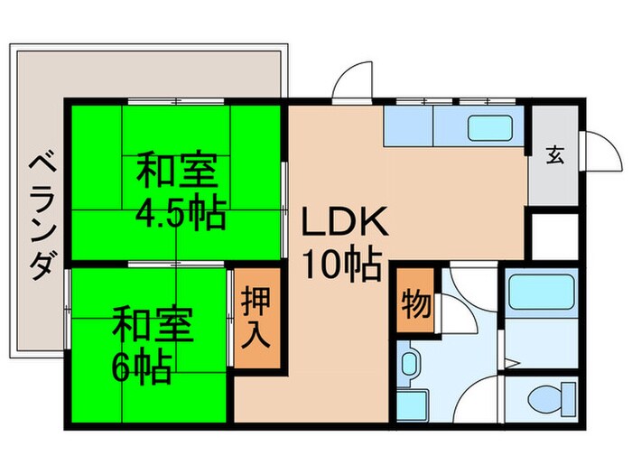 メゾン石濱屋の物件間取画像