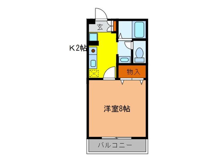 シャト－南花屋敷の物件間取画像