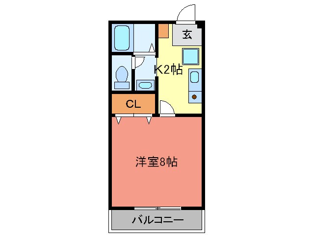 シャト－南花屋敷の物件間取画像