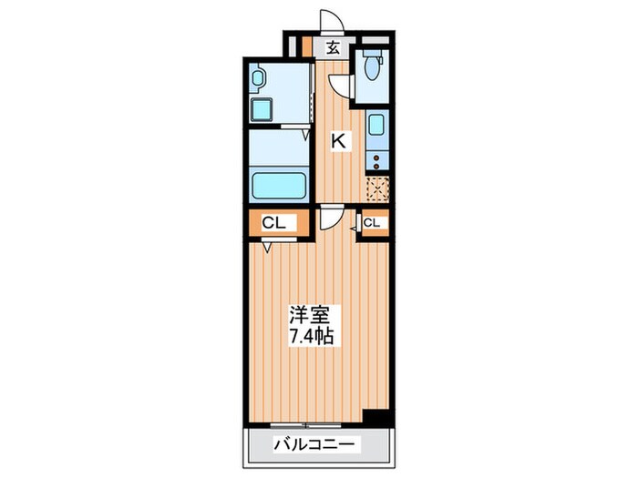 ゼファー　四辻の物件間取画像