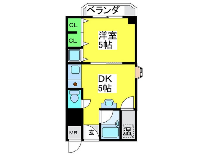 スカイコ－ト堺の物件間取画像