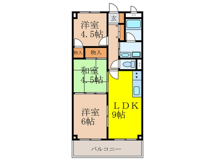 ヒシヒラリバーハイツの物件間取画像