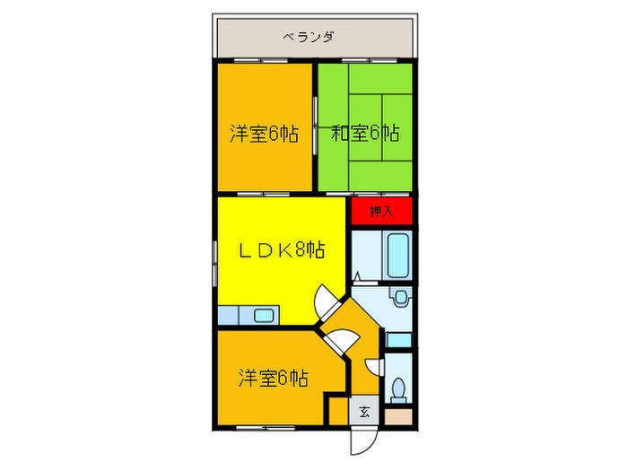 アーバンハイムの物件間取画像