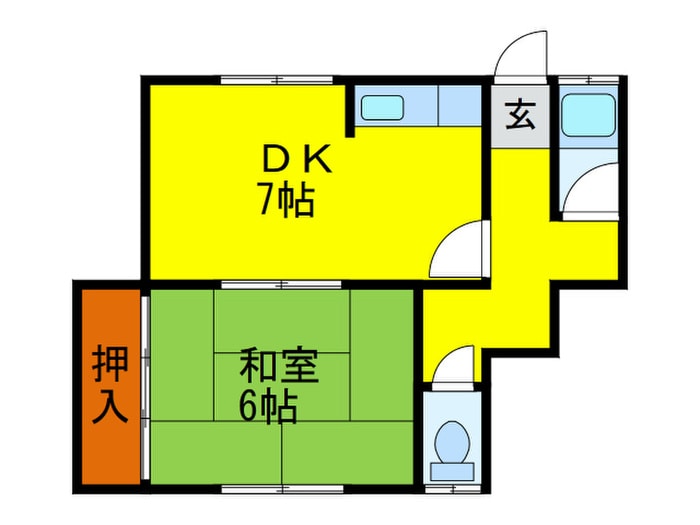 緑荘の物件間取画像