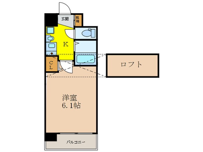 ｴｽﾃﾑｺ-ﾄ新大阪Ⅴｿﾚｯｸｽ（７０１）の物件間取画像