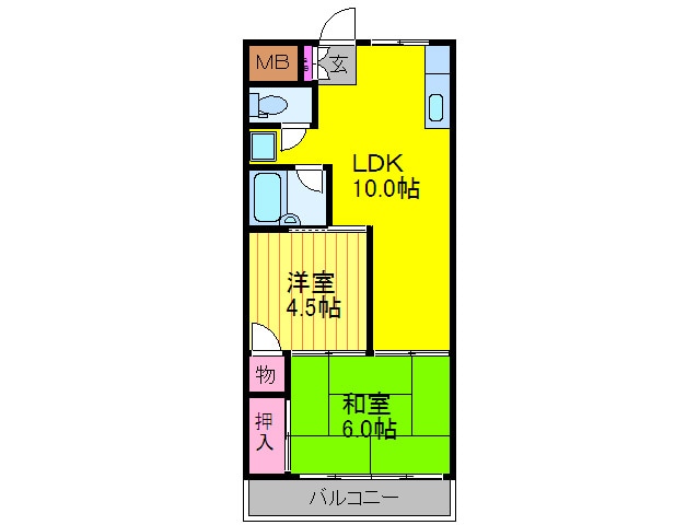 トリイプラザマンションの物件間取画像