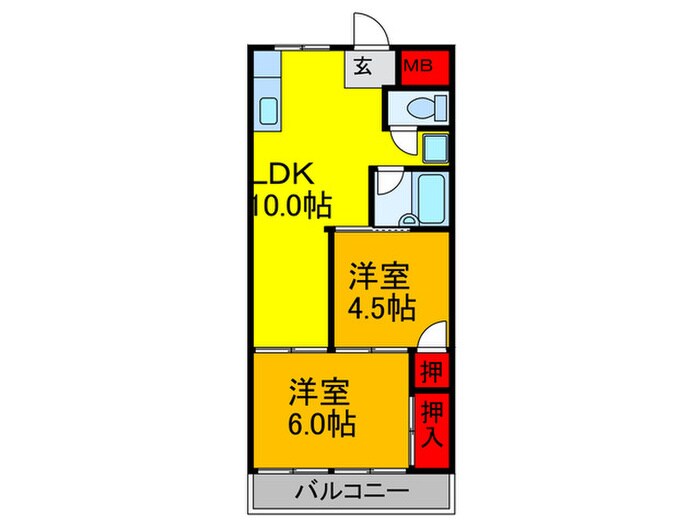 トリイプラザマンションの物件間取画像