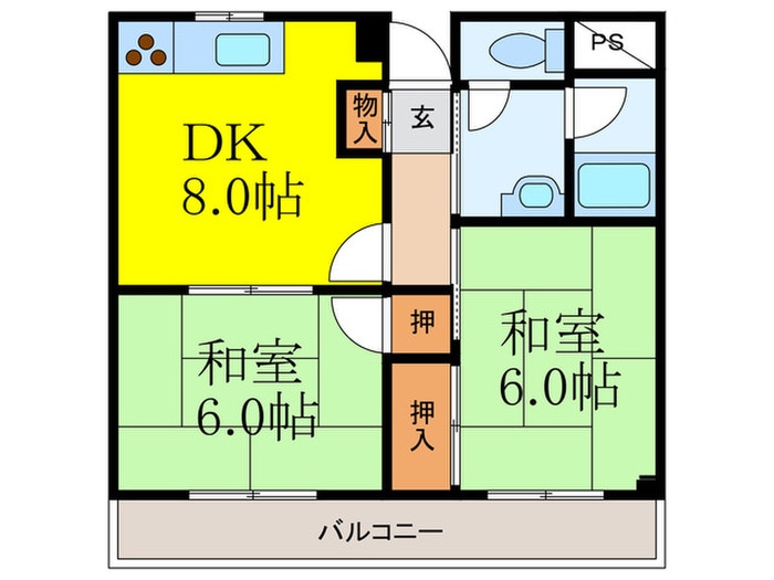 キャッスルハイツの物件間取画像