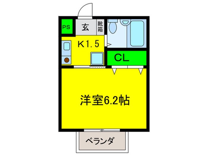 ラフィネＫＵＢＯの物件間取画像