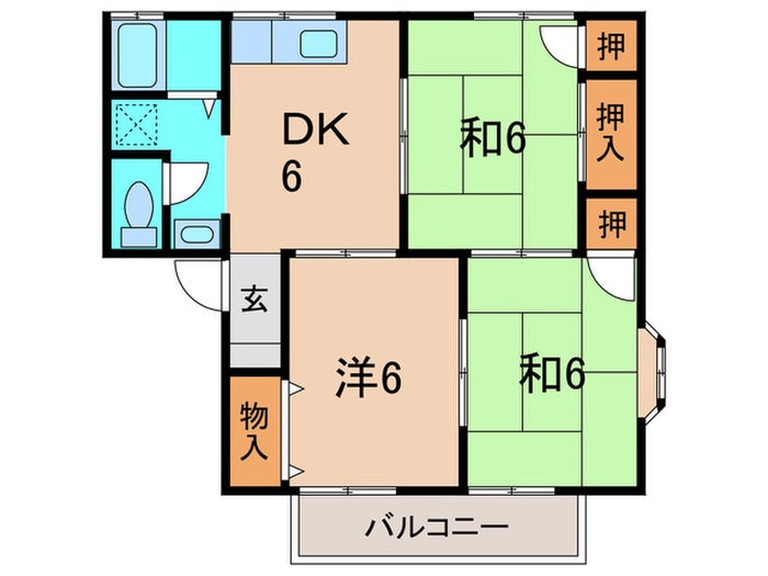 モ－ツアルト南笹原の物件間取画像