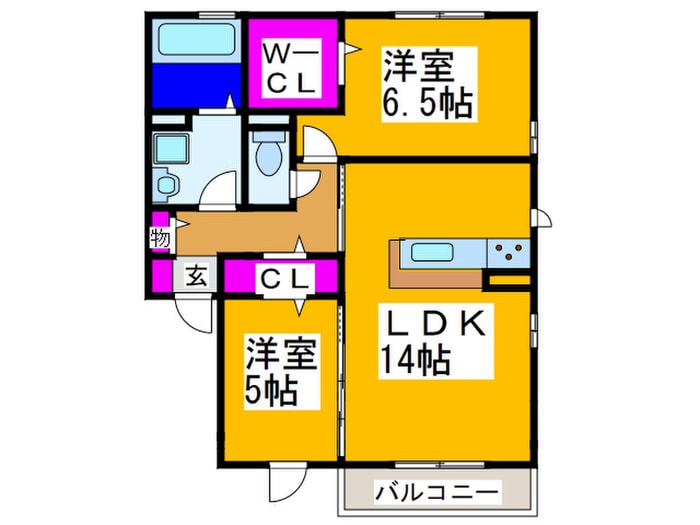 フェリーチェの物件間取画像