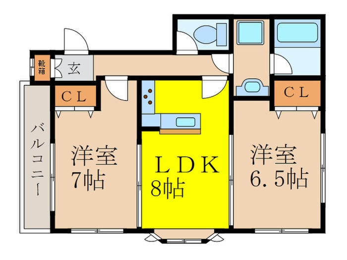 セントラルサンの物件間取画像