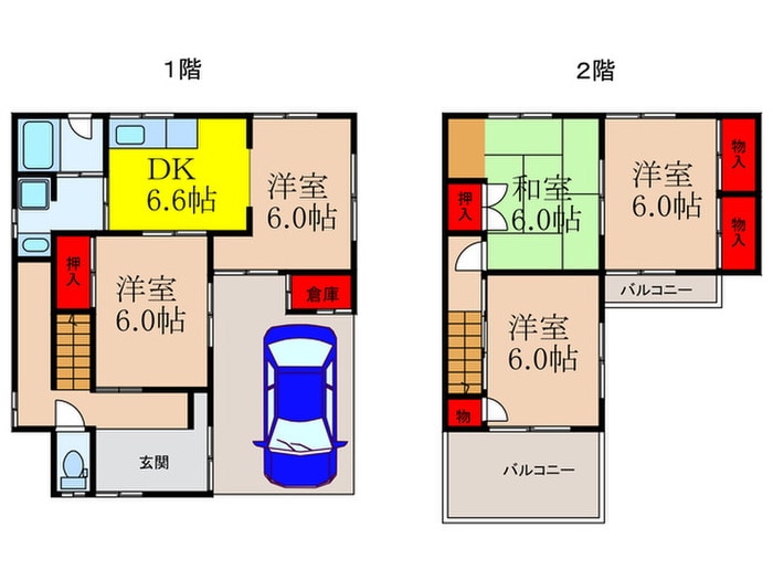 西太田戸建の物件間取画像