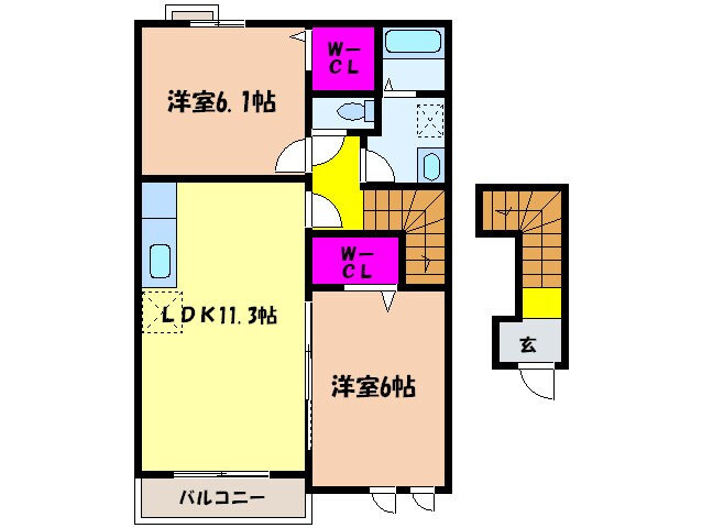 サンシテイの物件間取画像