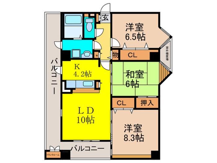 アンソレイエの物件間取画像