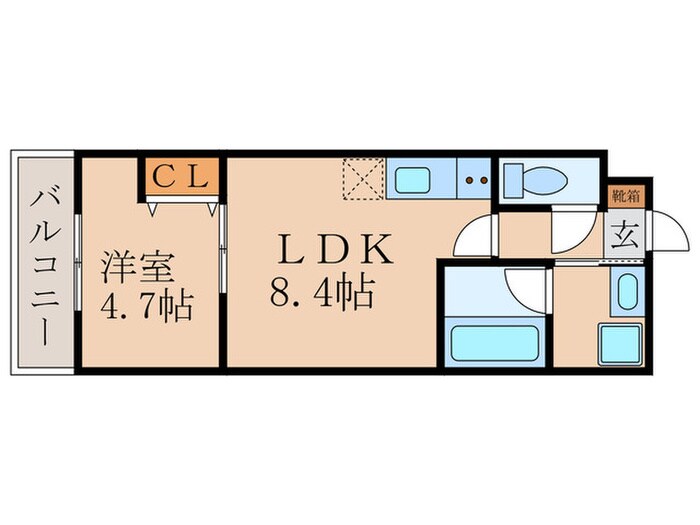 ブライト伏見丹波橋の物件間取画像