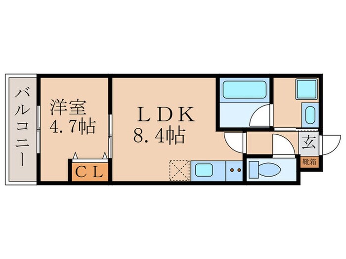 ブライト伏見丹波橋の物件間取画像