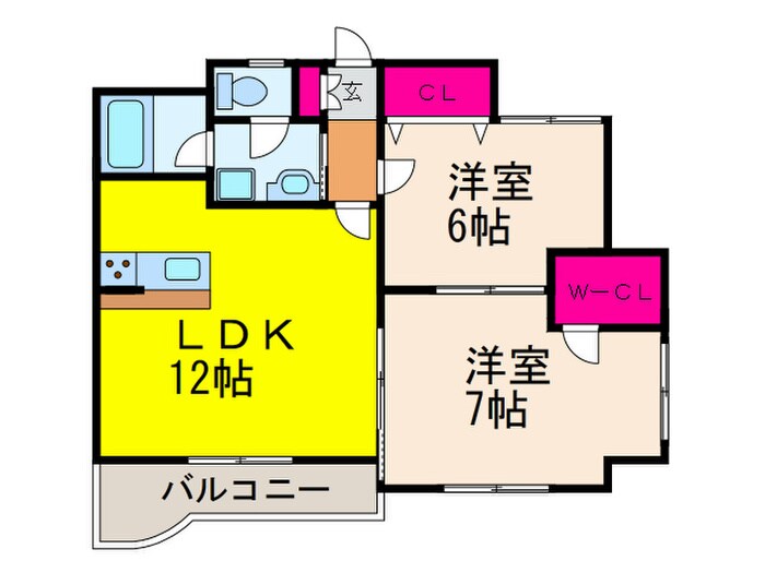 アルシェ高槻の物件間取画像