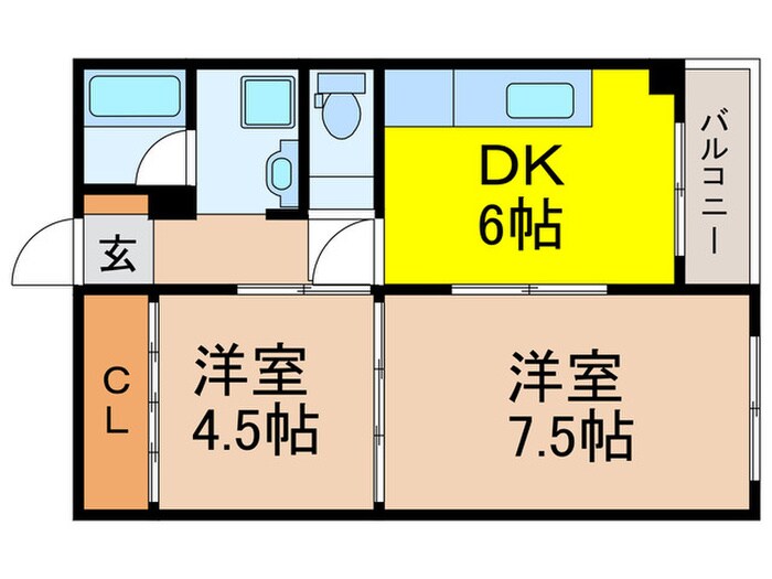 メゾンプルミエールの物件間取画像