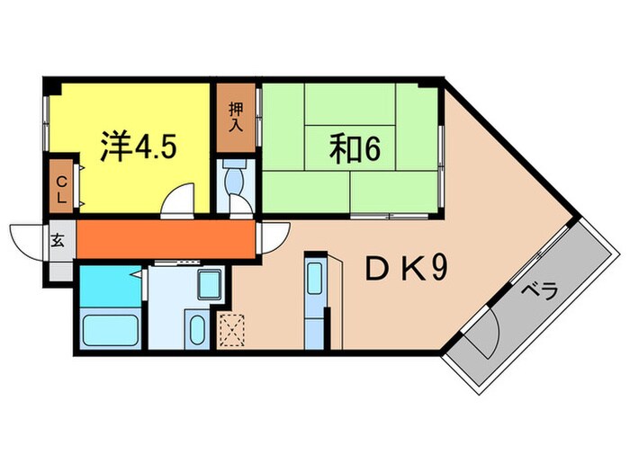 グロリオーサ門戸の物件間取画像