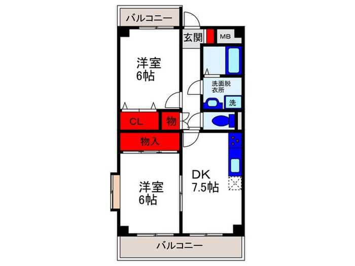 アルカディア箕輪の物件間取画像