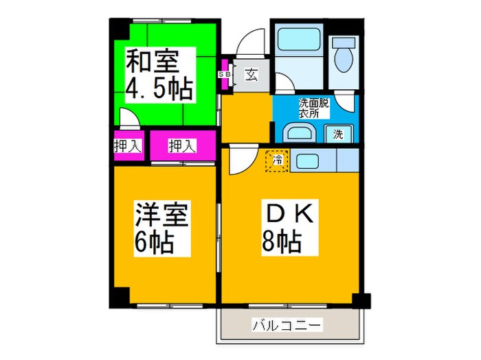 高橋ハイツの物件間取画像