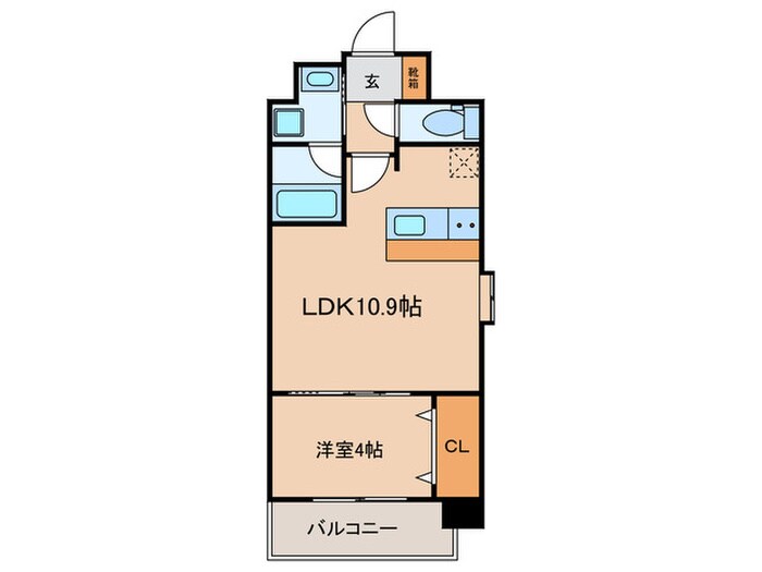 スプランディッド弁天町の物件間取画像