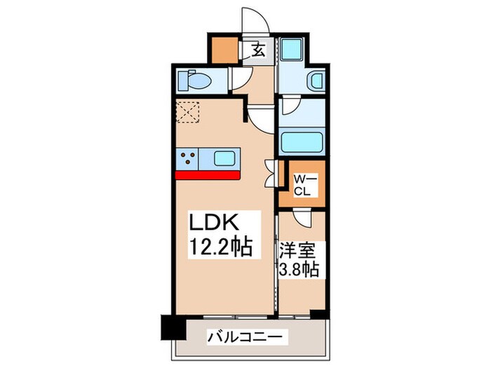 スプランディッド弁天町の物件間取画像