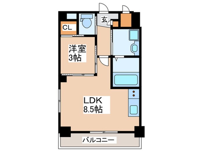 エセリアル清水丘の物件間取画像