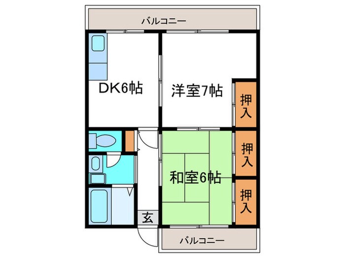 トモエマンションの物件間取画像