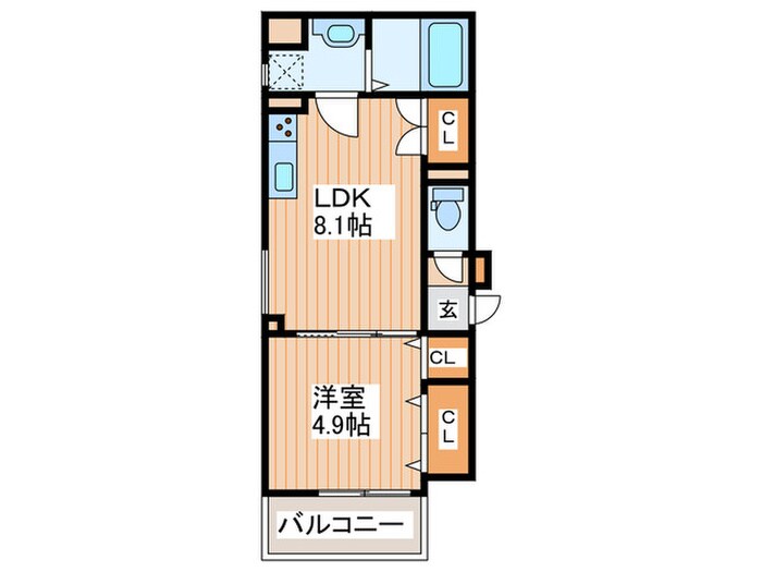 コンフォート打上南町の物件間取画像