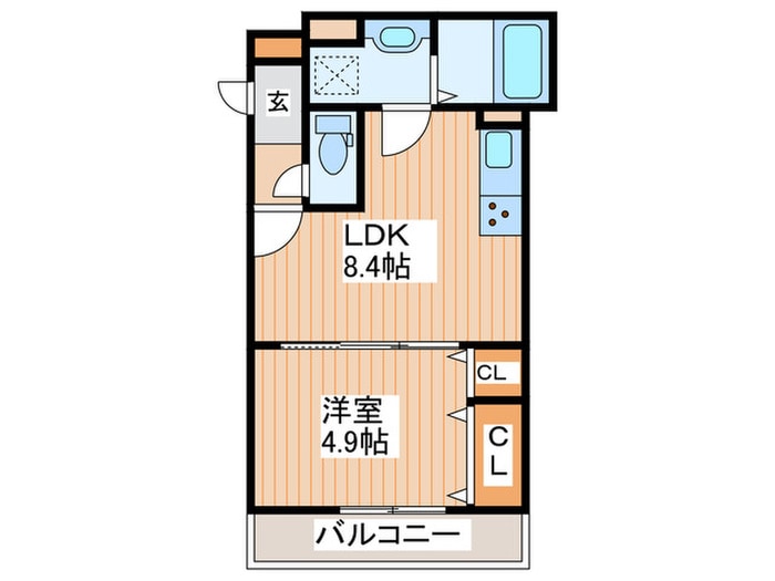 コンフォート打上南町の物件間取画像