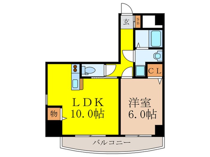 ﾉﾙﾃﾞﾝﾊｲﾑ東三国Ⅲ－Ａ棟の物件間取画像