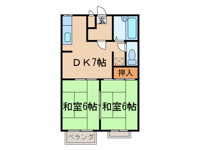 ドミセ－ヌの物件間取画像