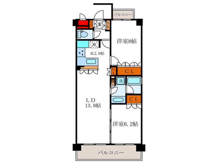 リーガル京都聖護院（204）の物件間取画像