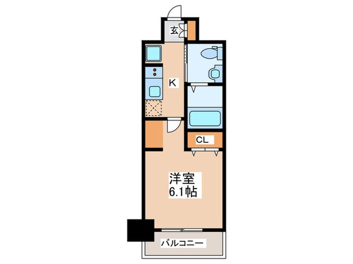 ｴｽﾃﾑﾌﾟﾗｻﾞ難波WESTﾘﾊﾞ-ｸﾛｽ(710)の物件間取画像