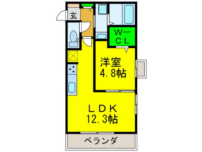 WISTERIA PLACE SOUTHの物件間取画像