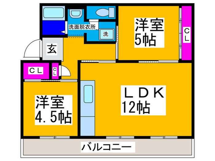 ヴィラナリー狭山　10号棟の物件間取画像