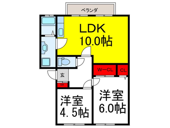 ﾌﾚｸﾞﾗﾝｽ･ﾊﾙの物件間取画像