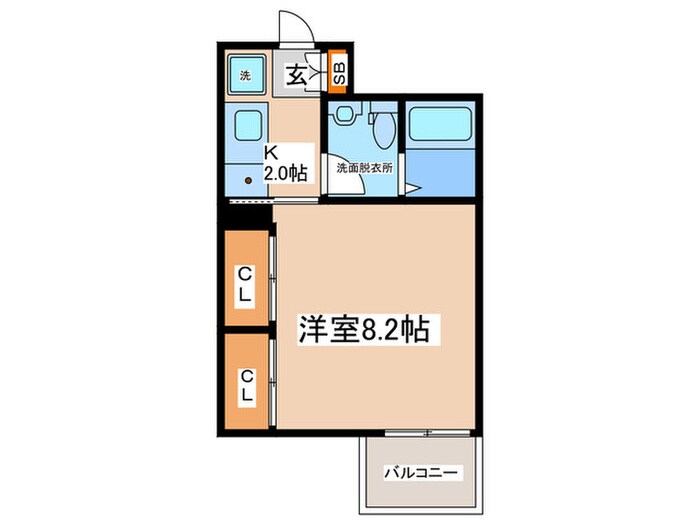 メゾン夕陽ヶ丘の物件間取画像