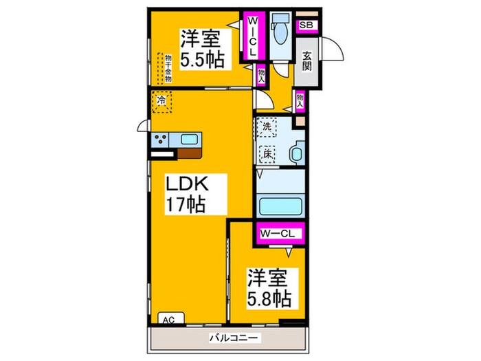 仮）D-room北花田の物件間取画像