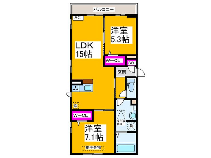 仮）D-room北花田の物件間取画像