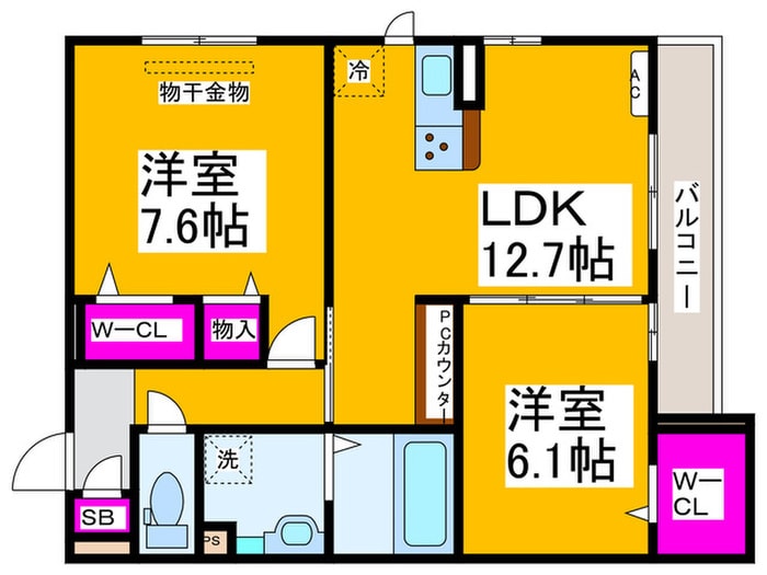 仮）D-room北花田の物件間取画像