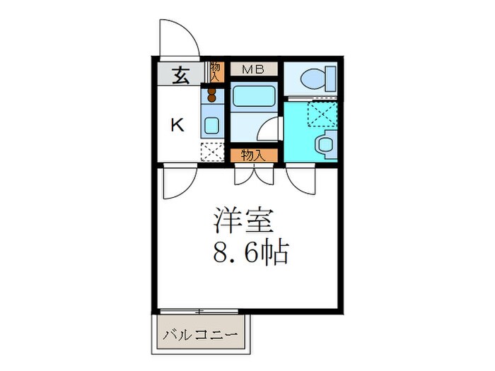 MONO･COMODO御前Ａ棟Ｂ棟の物件間取画像