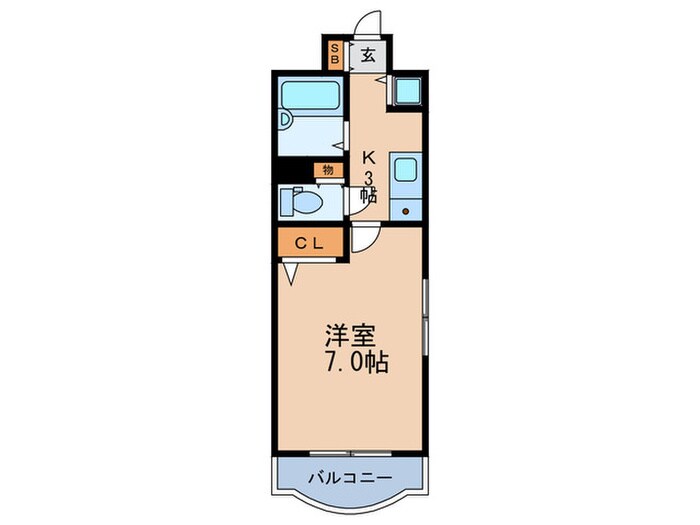 レディースパインヒル北梅田の物件間取画像