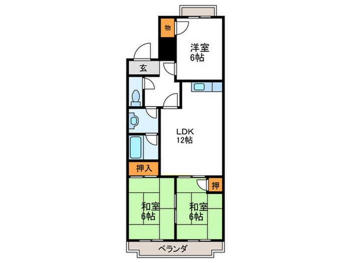 シベール桂泉の物件間取画像